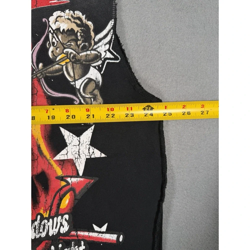 REASON Clothing Move In Silence Devil Crop Muscle Tee Tank Top Men's Large L